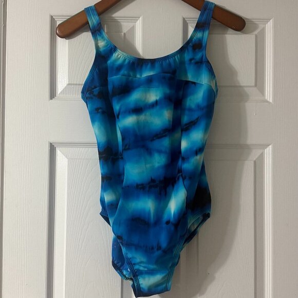 Women's Miraclesuit Blue One Piece‎ Tye Dye Size 12DD Wireless - Picture 2 of 7